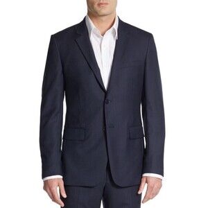 Theory Wool Sport Coat XYLO NP Blazer - Navy Blue 38R